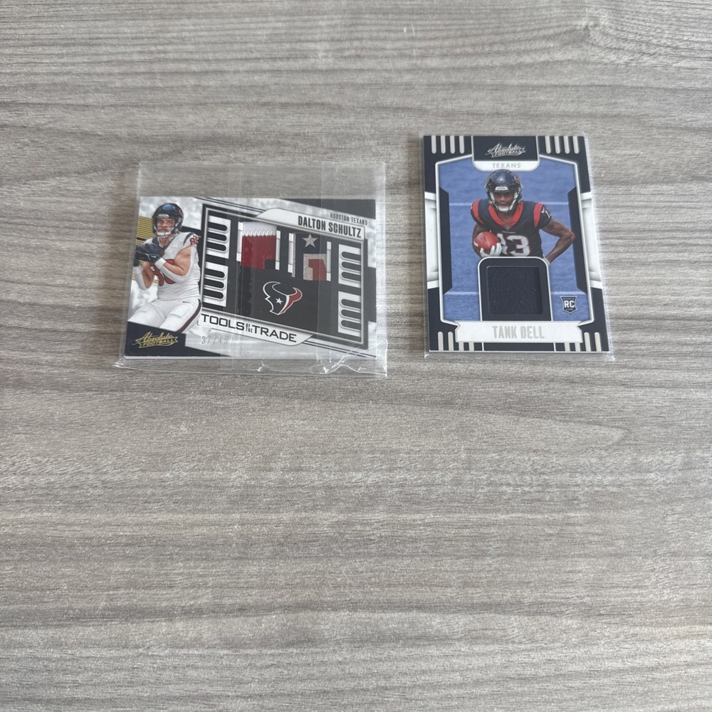 NFL Houston Texans Rookie Patch Card Lot Tank Dell Dalton Schultz